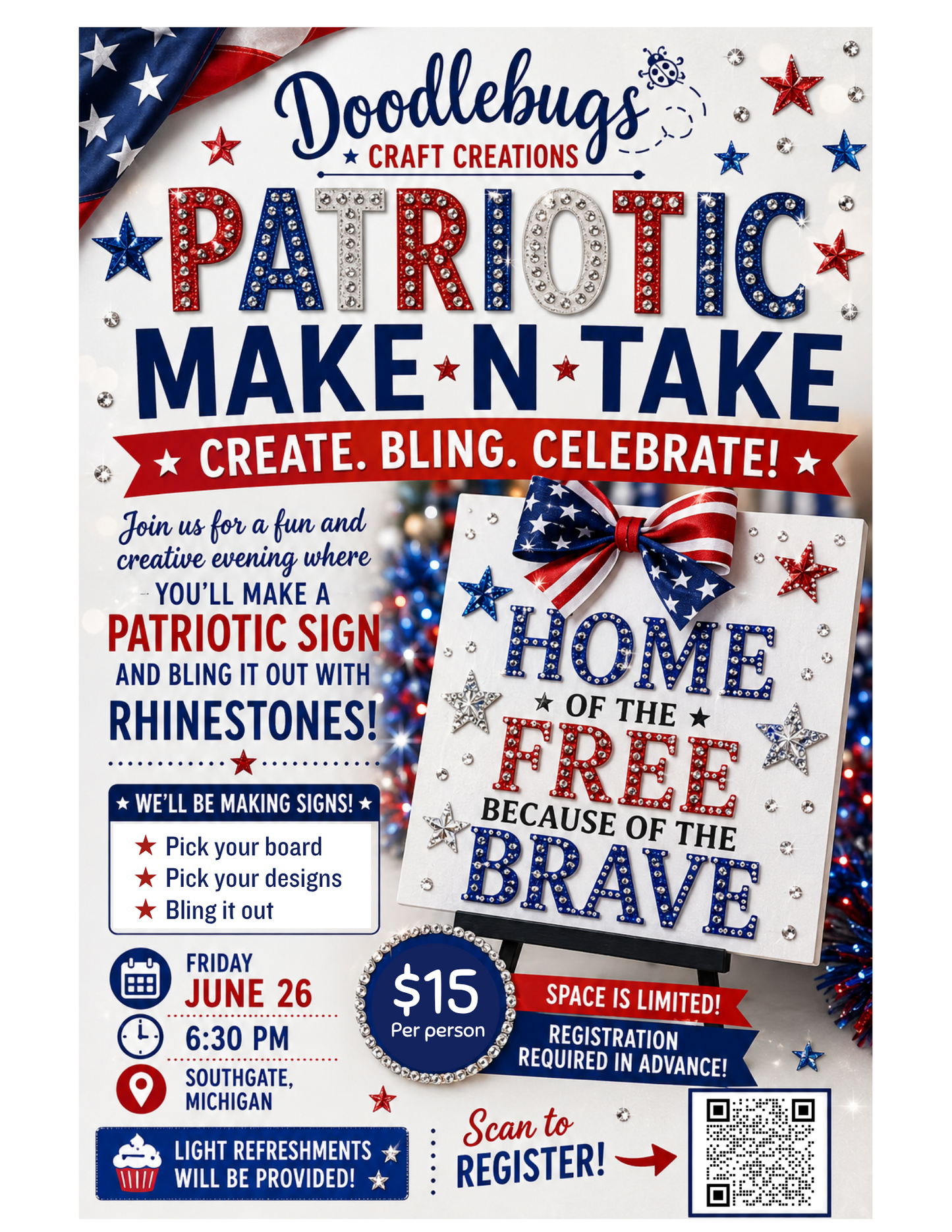 Make-N-Take Patriotic Sign