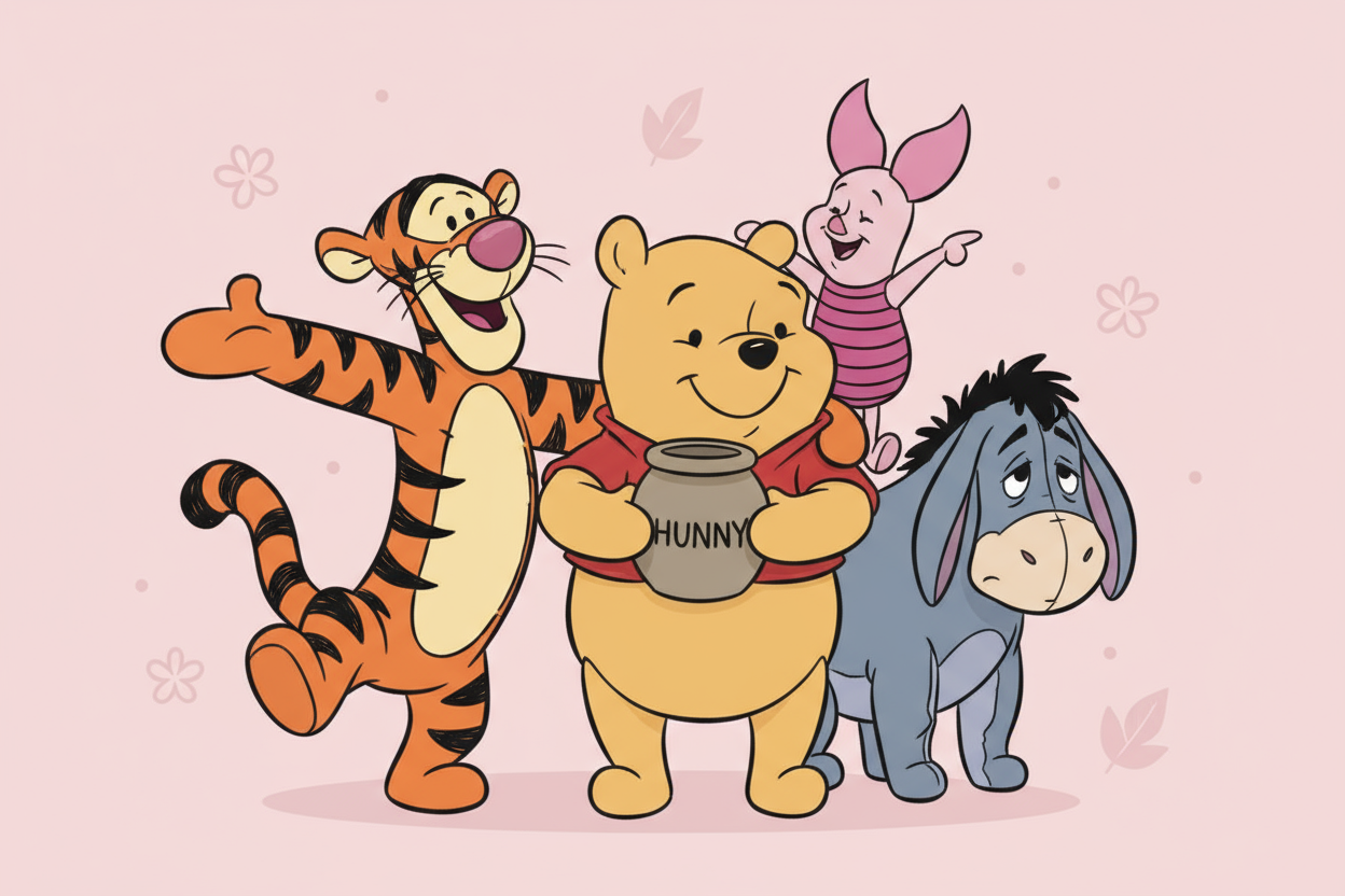 Characters - Winnie Pooh & Gang