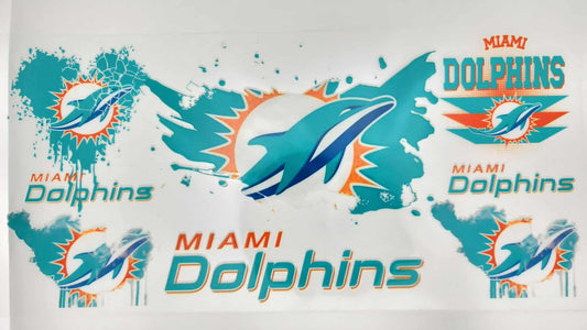 NFL Football Design Wrap - Dolphins
