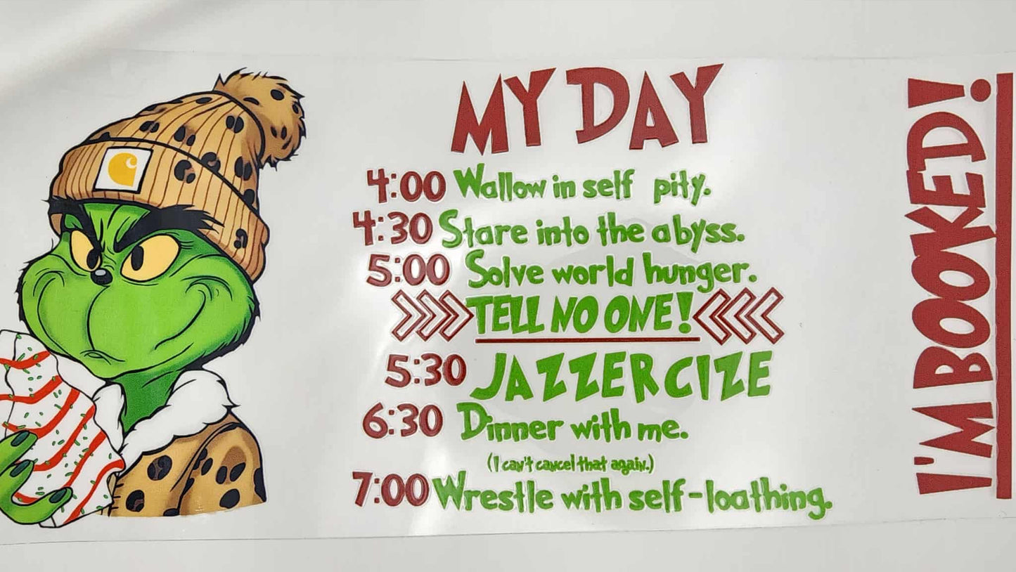 Green Guy I'm Booked Red 1