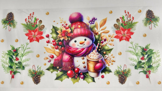 Snowman with Drink