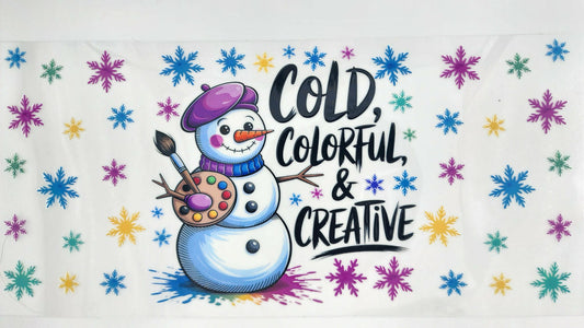 Cold & Colorful Snowman
