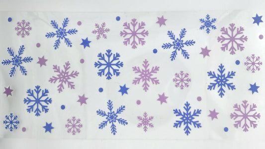 Snowflakes Pink and Purple