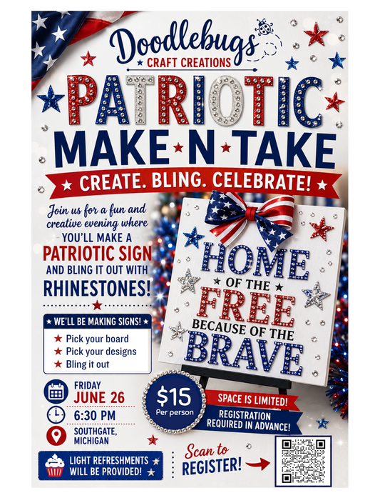 Make-N-Take Patriotic Sign