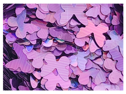 Butterflies - Holographic Purple