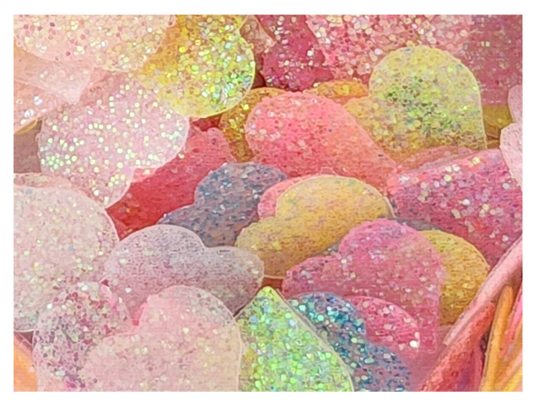 Hearts - Glitter Multicolor